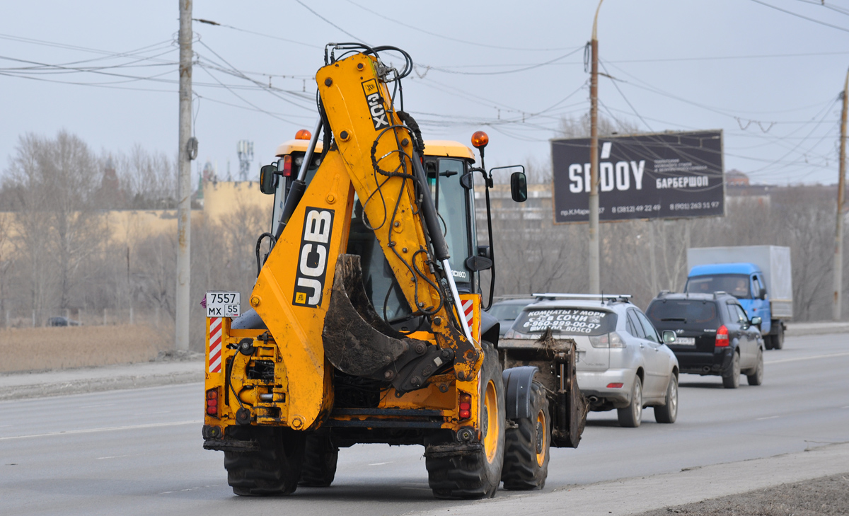Омская область, № 7557 МХ 55 — JCB 3CX