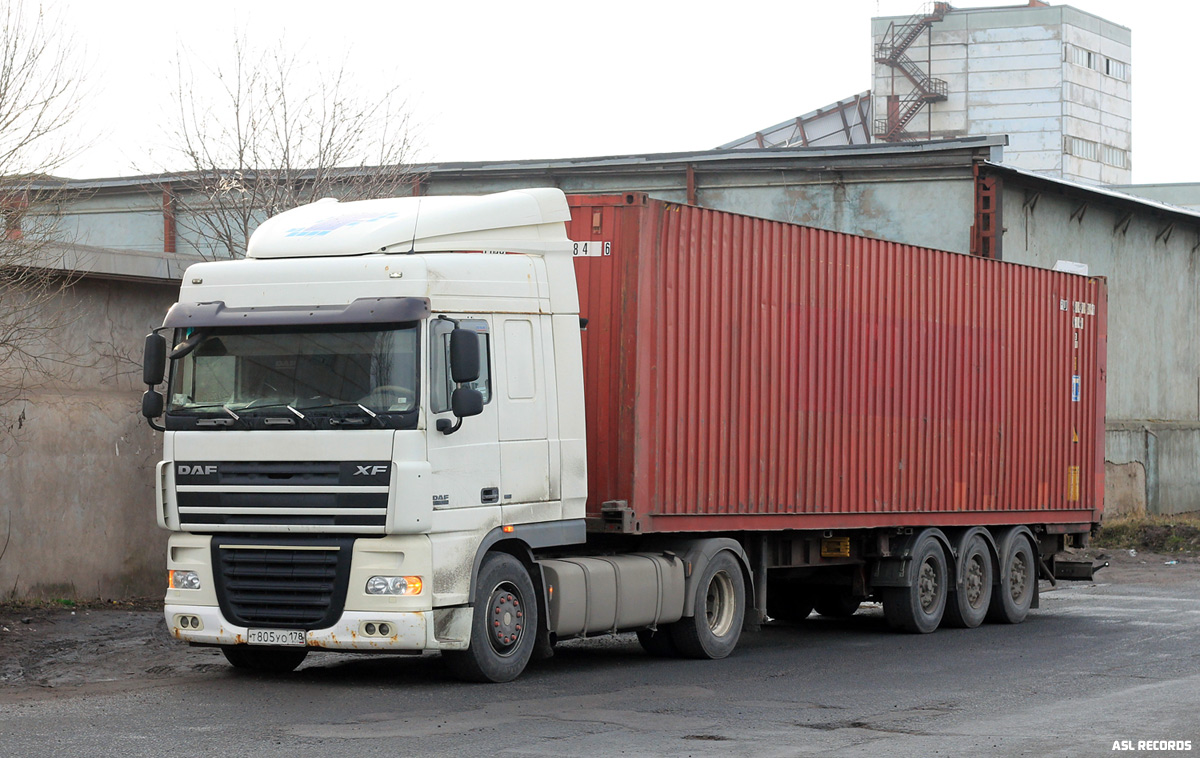Санкт-Петербург, № Т 805 УО 178 — DAF XF105 FT