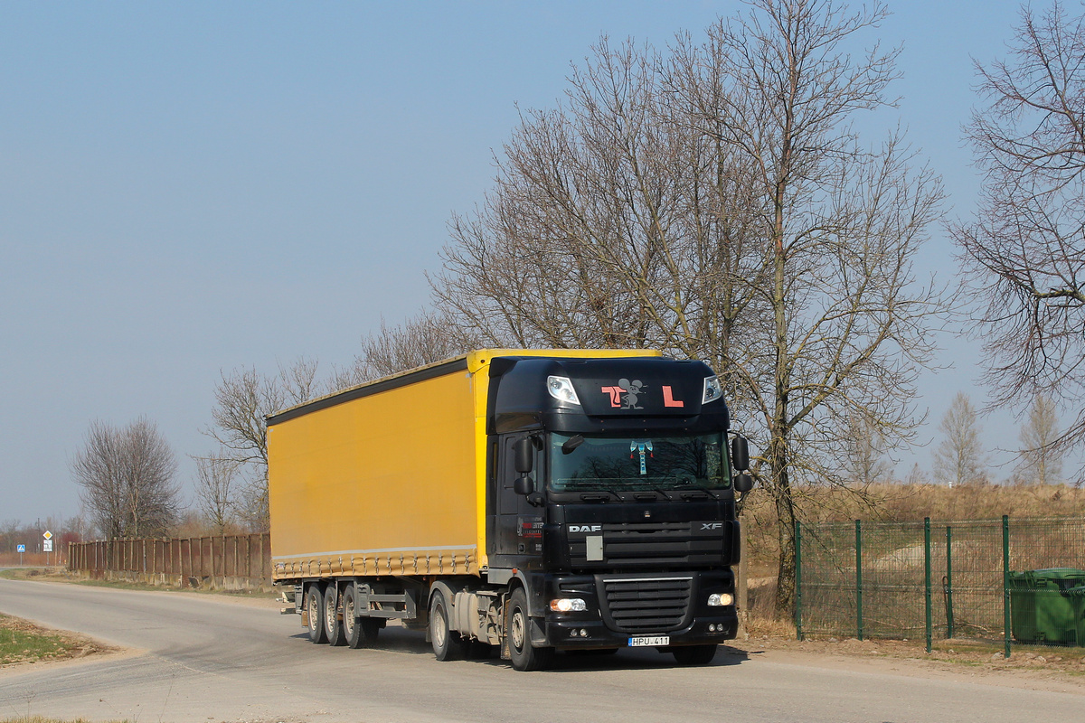 Литва, № HPU 411 — DAF XF105 FT