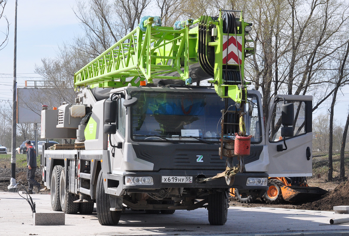 Омская область, № Х 619 НУ 55 — Zoomlion (общая модель)