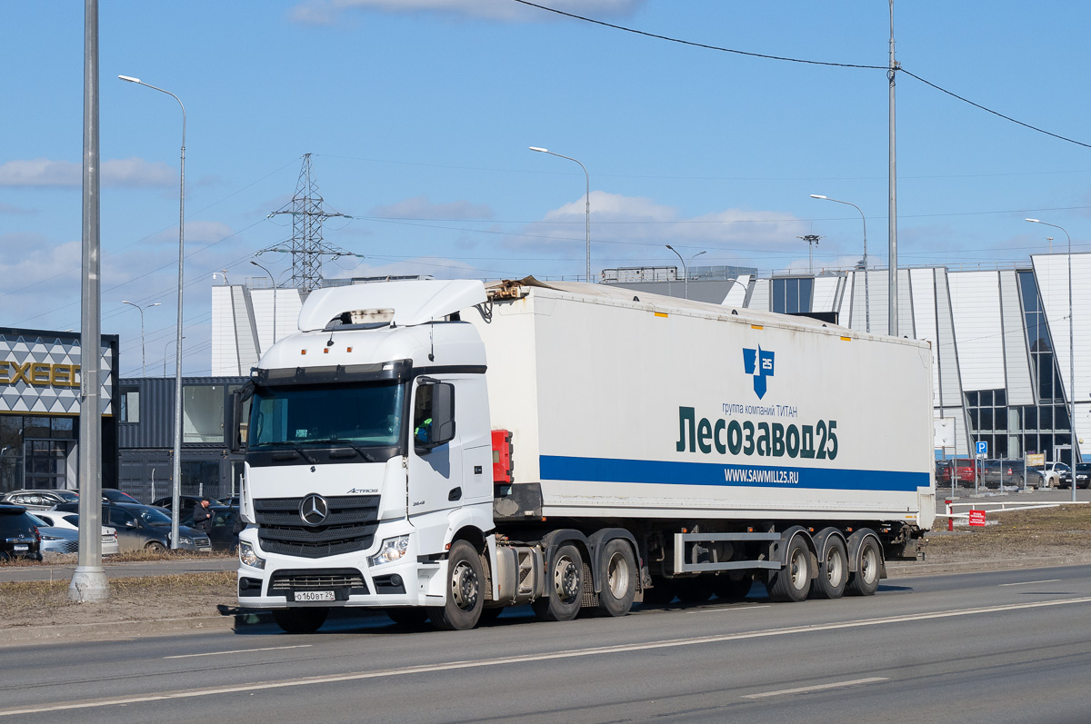 Архангельская область, № О 160 ВТ 29 — Mercedes-Benz Actros '18 2545 [Z9M]