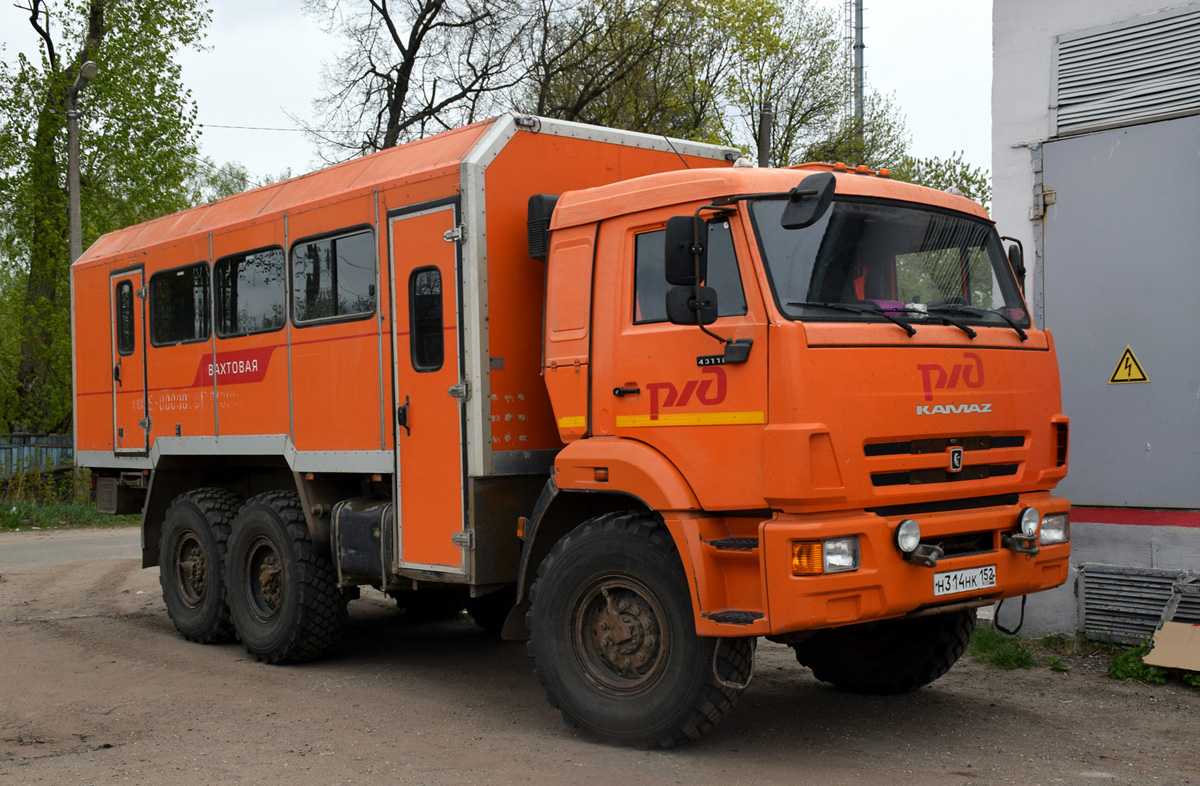 Нижегородская область, № Н 314 НК 152 — КамАЗ-43118-46