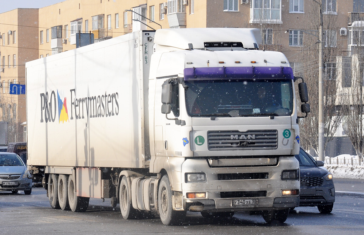 Омская область, № У 340 ХЕ 55 — MAN TGA 18.480