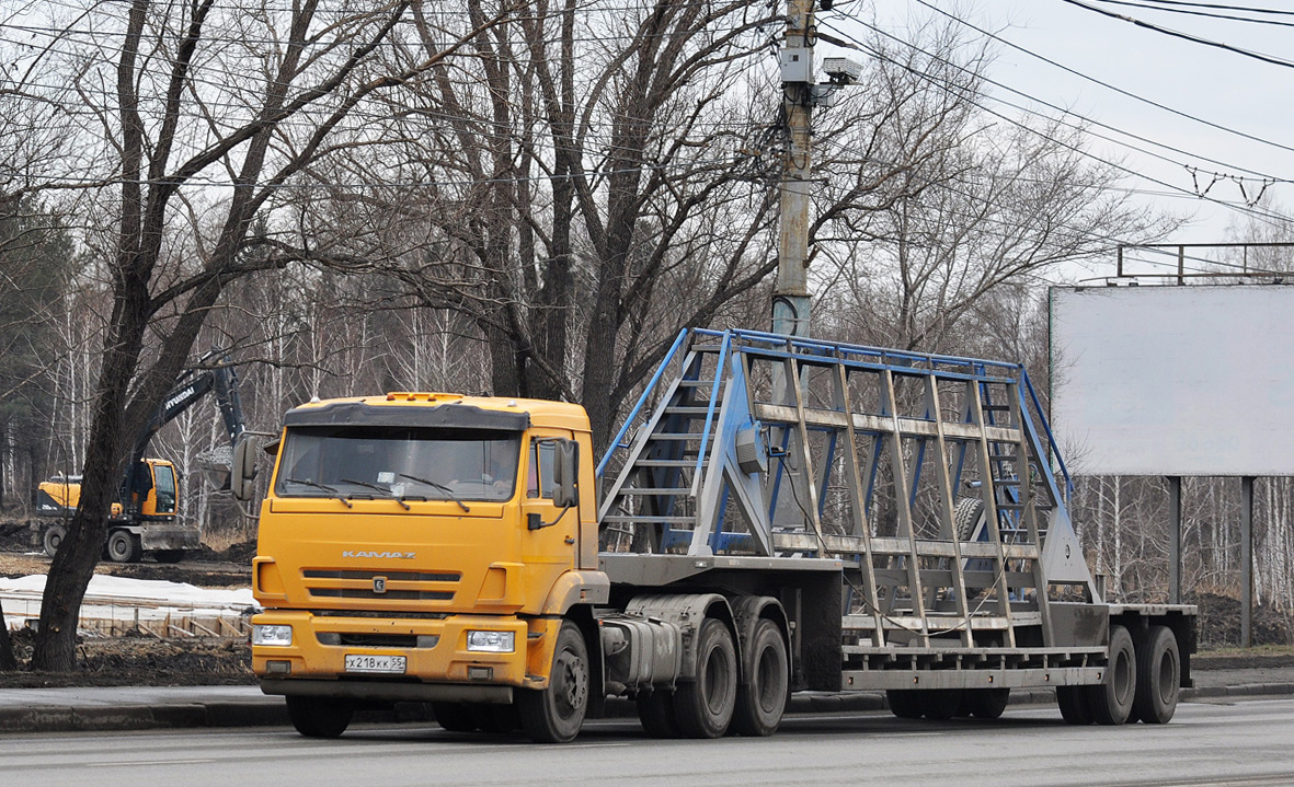 Омская область, № Х 218 КК 55 — КамАЗ-65116-A5(48)
