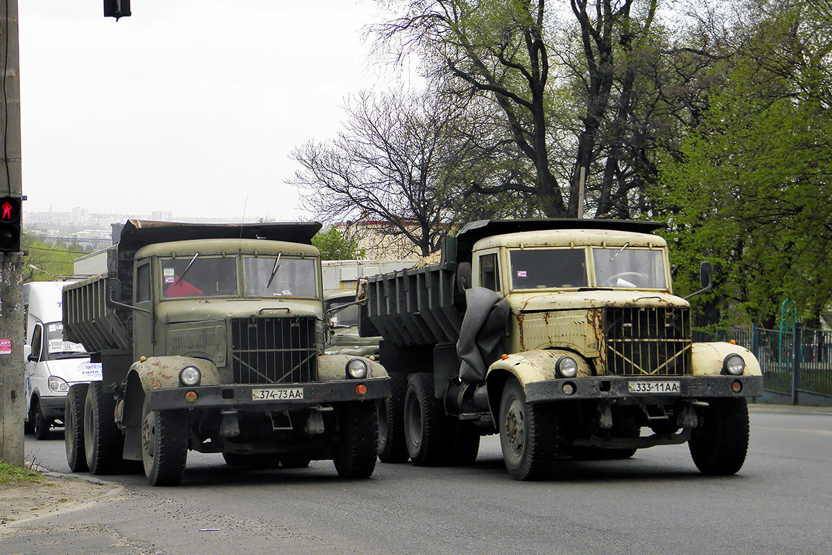 Днепропетровская область, № 374-73 АА — КрАЗ-256Б1; Днепропетровская область, № 333-11 АА — КрАЗ-256Б1