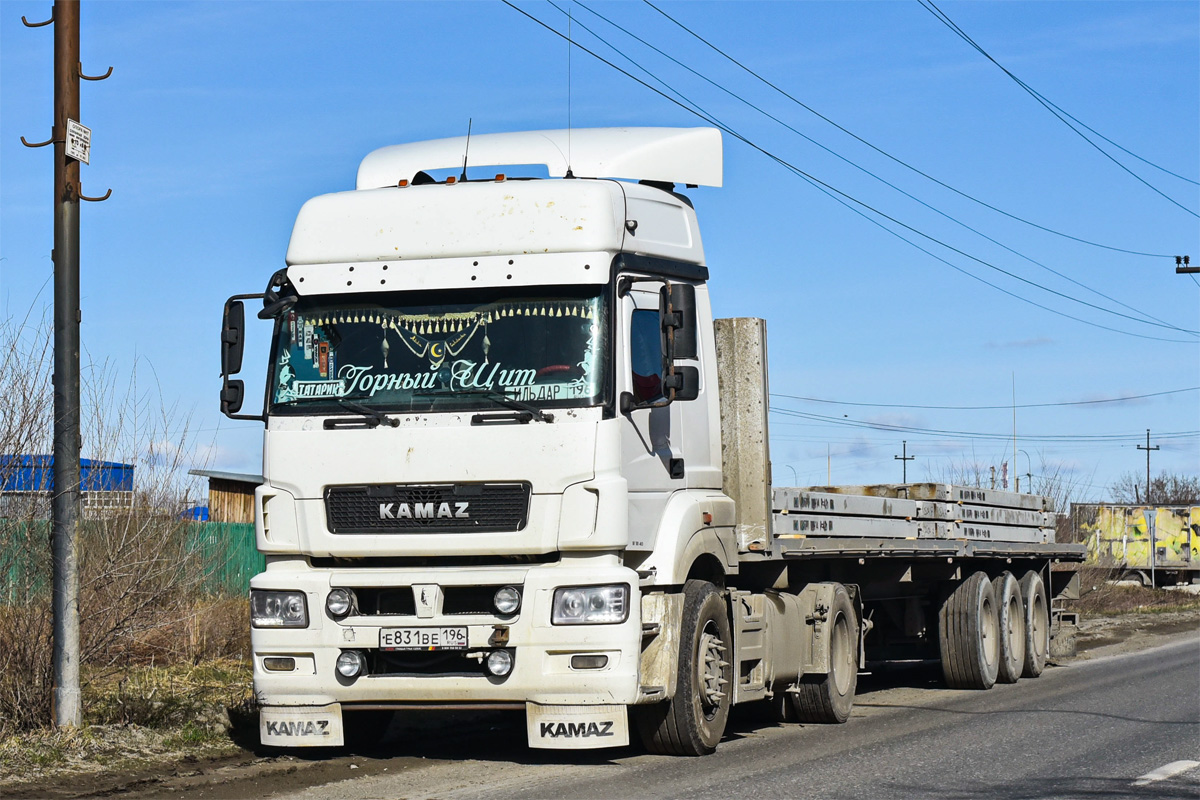 Свердловская область, № Е 831 ВЕ 196 — КамАЗ-5490-S5(87)