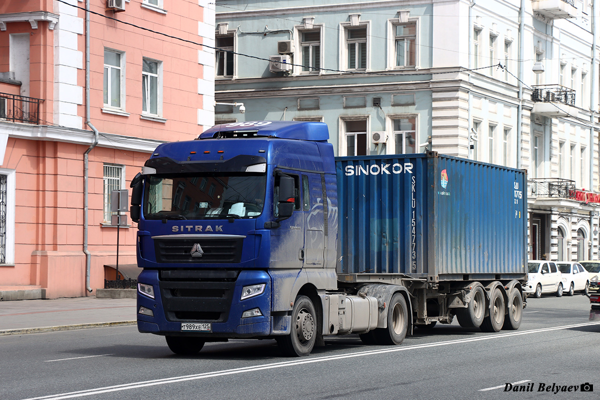 Приморский край, № Т 989 ХЕ 125 — Sitrak C7H ZZ4186