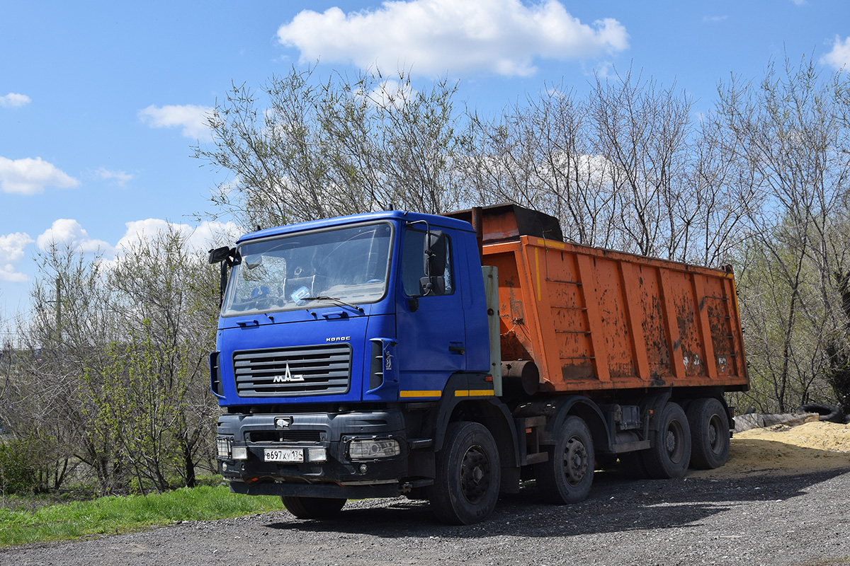 Волгоградская область, № В 697 ХУ 134 — МАЗ-6516H9