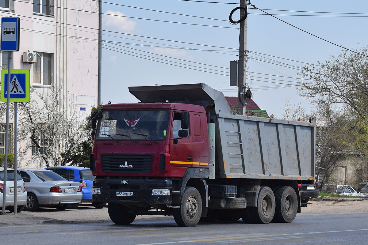 Волгоградская область, № О 554 МЕ 134 — МАЗ-6501H9