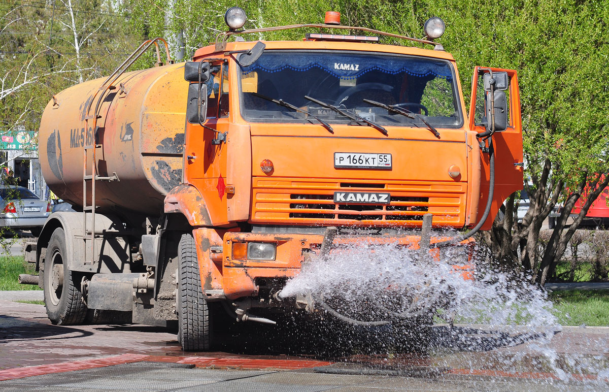 Омская область, № Р 166 КТ 55 — КамАЗ-53605-62