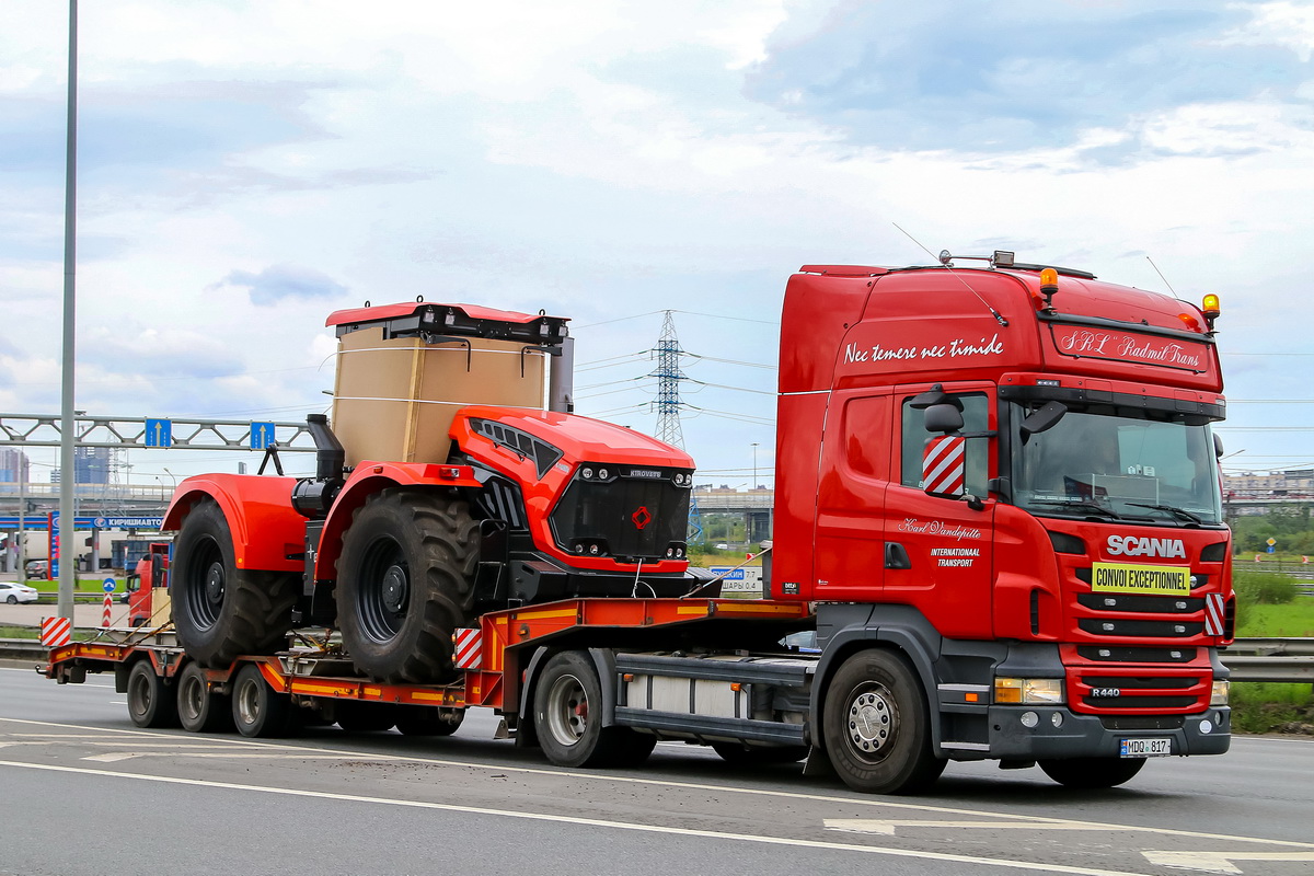 Молдавия, № MDQ 817 — Scania ('2009) R440; Санкт-Петербург — Новая техника АО "Петербургский тракторный завод"