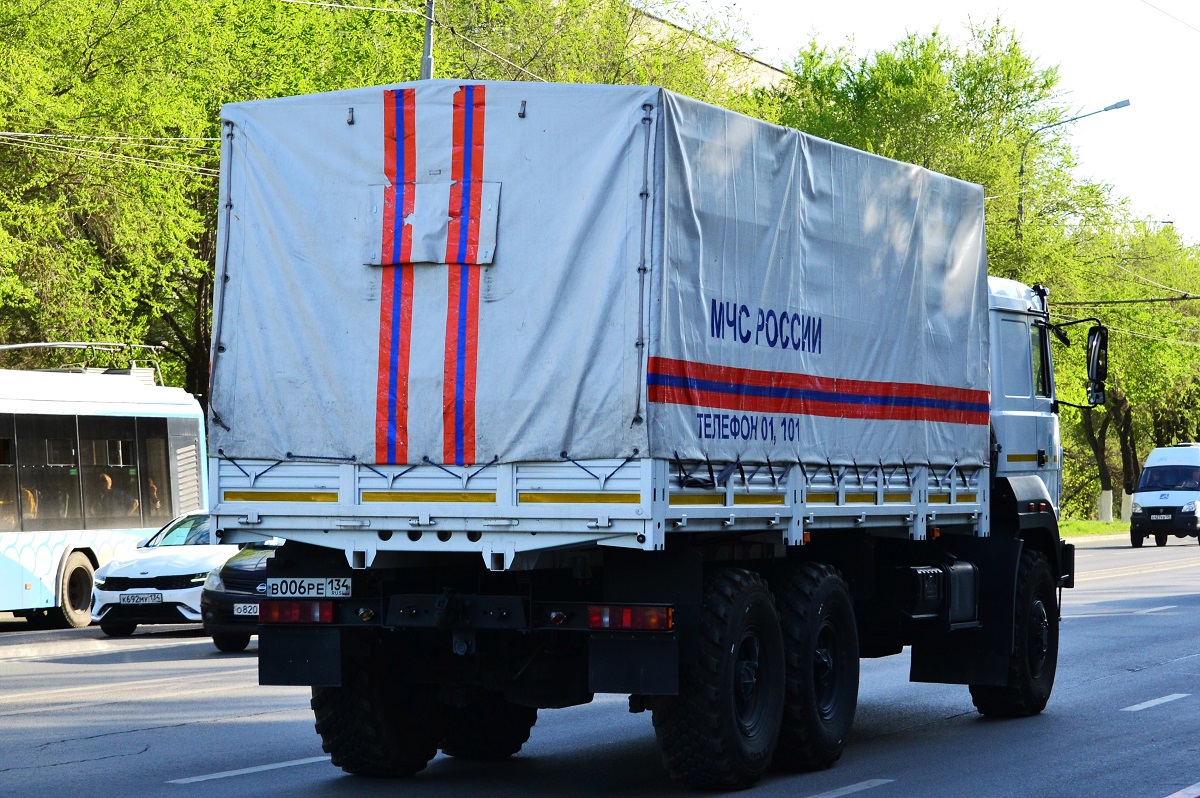 Волгоградская область, № В 006 РЕ 134 — Урал-4320-80М