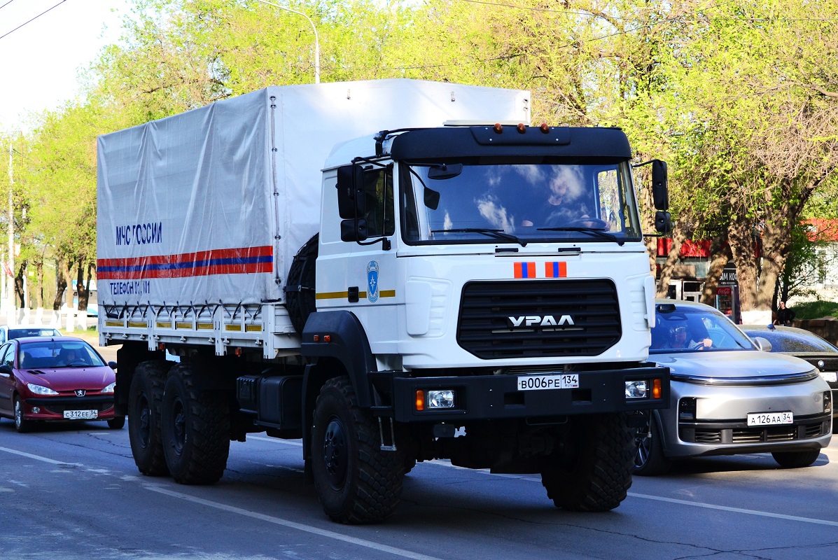 Волгоградская область, № В 006 РЕ 134 — Урал-4320-80М