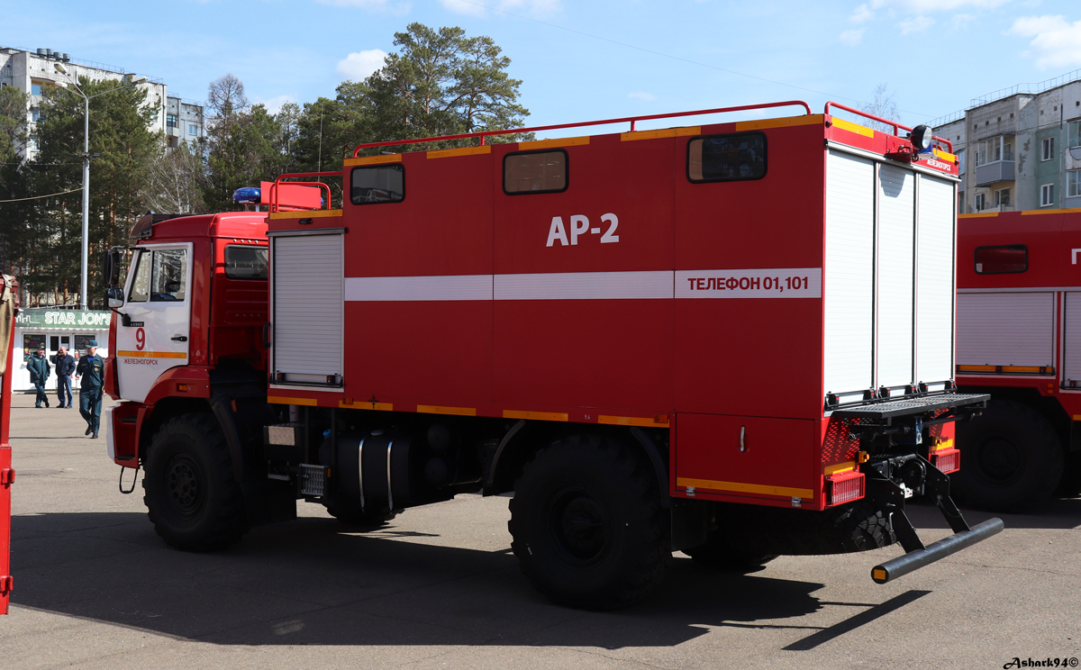 Красноярский край, № В 078 РР 124 — КамАЗ-43502-D5(66); Красноярский край — Выставка пожарной техники в честь 375-летия Пожарной охраны России — 2024
