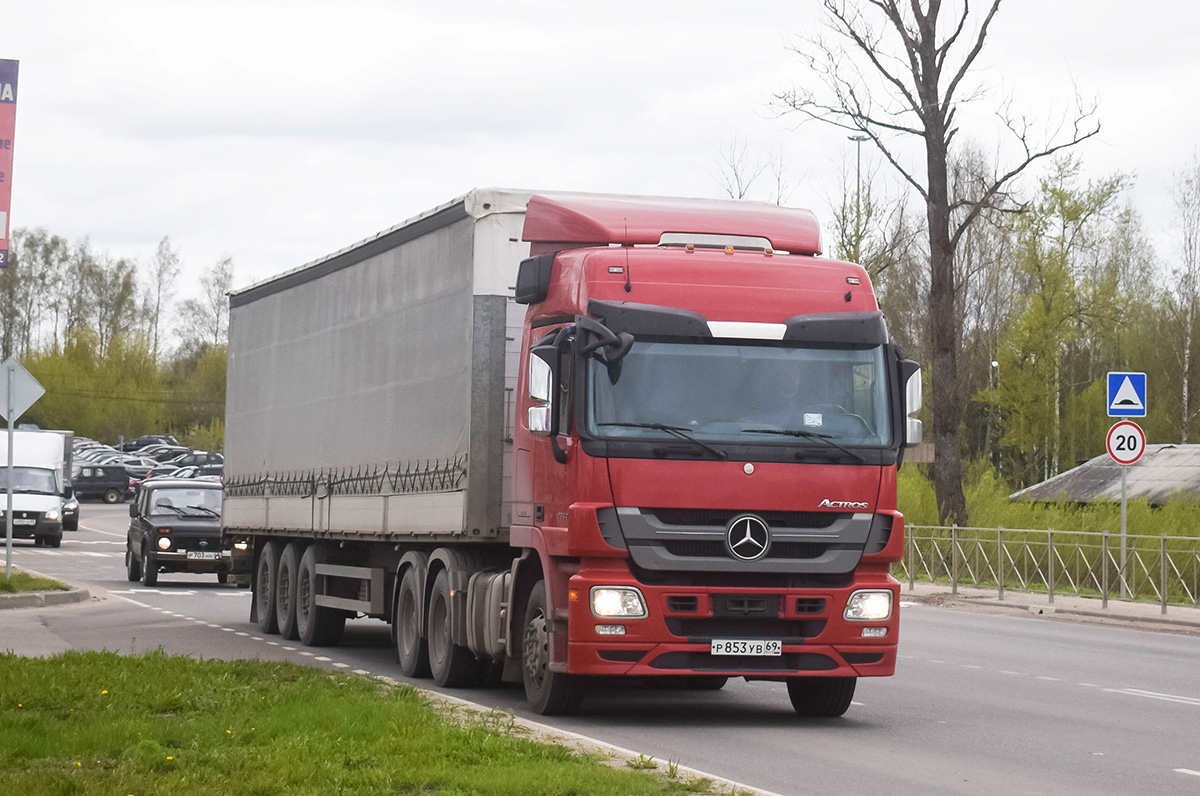 Тверская область, № Р 853 УВ 69 — Mercedes-Benz Actros ('2009) 2644
