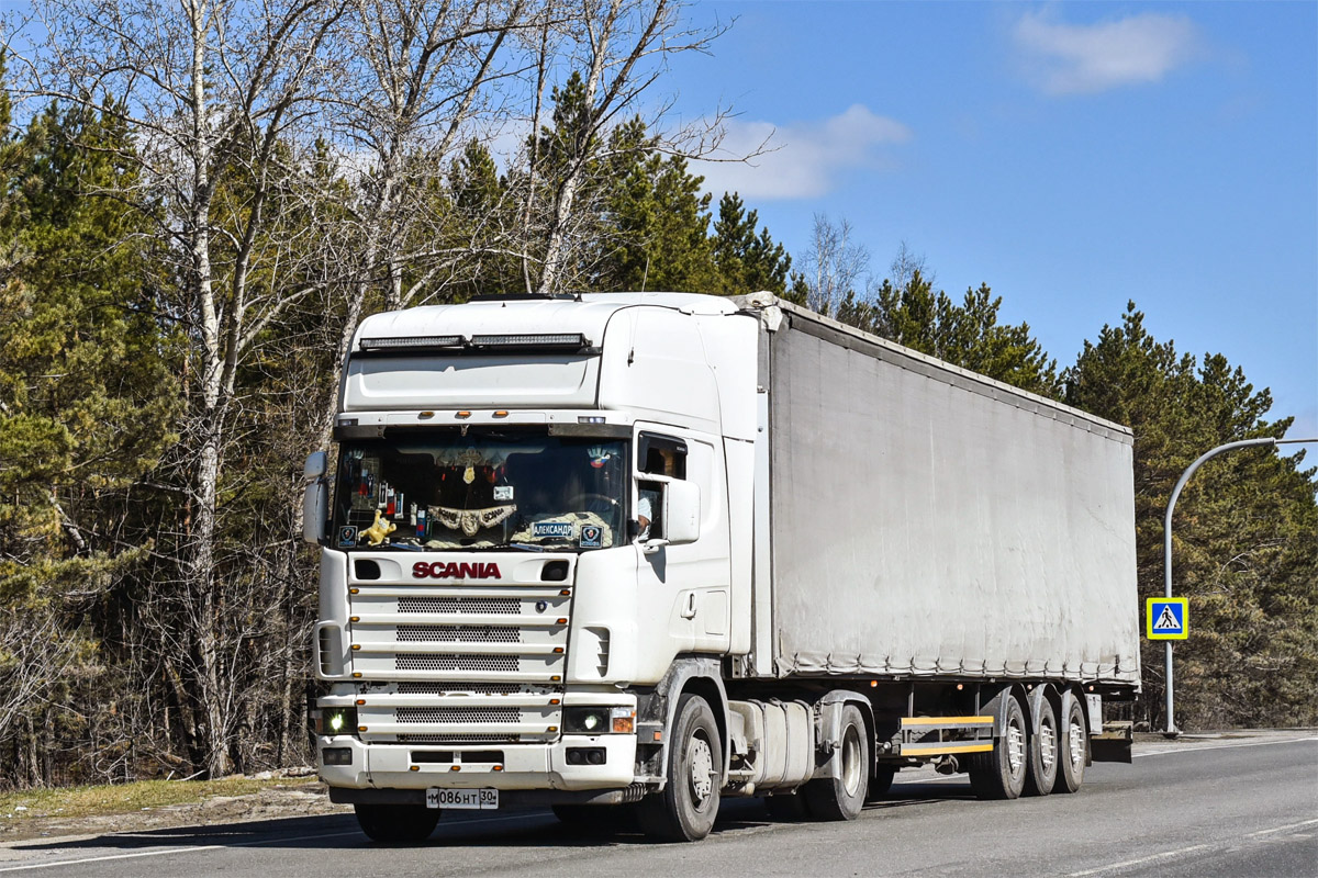 Астраханская область, № М 086 НТ 30 — Scania ('1996) R124G