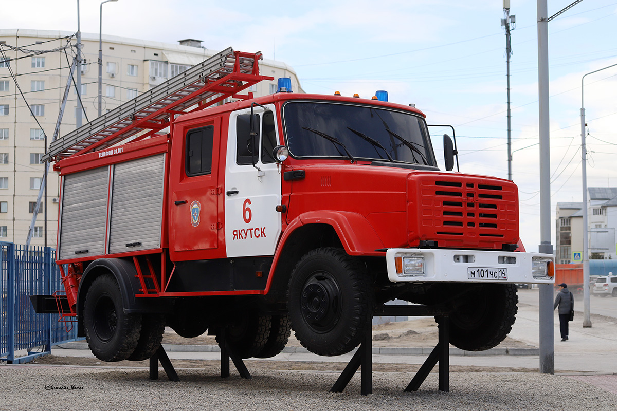 Саха (Якутия), № Н 420 КА 14 — ЗИЛ-433362; Техника на постаментах, памятники (Саха (Якутия))