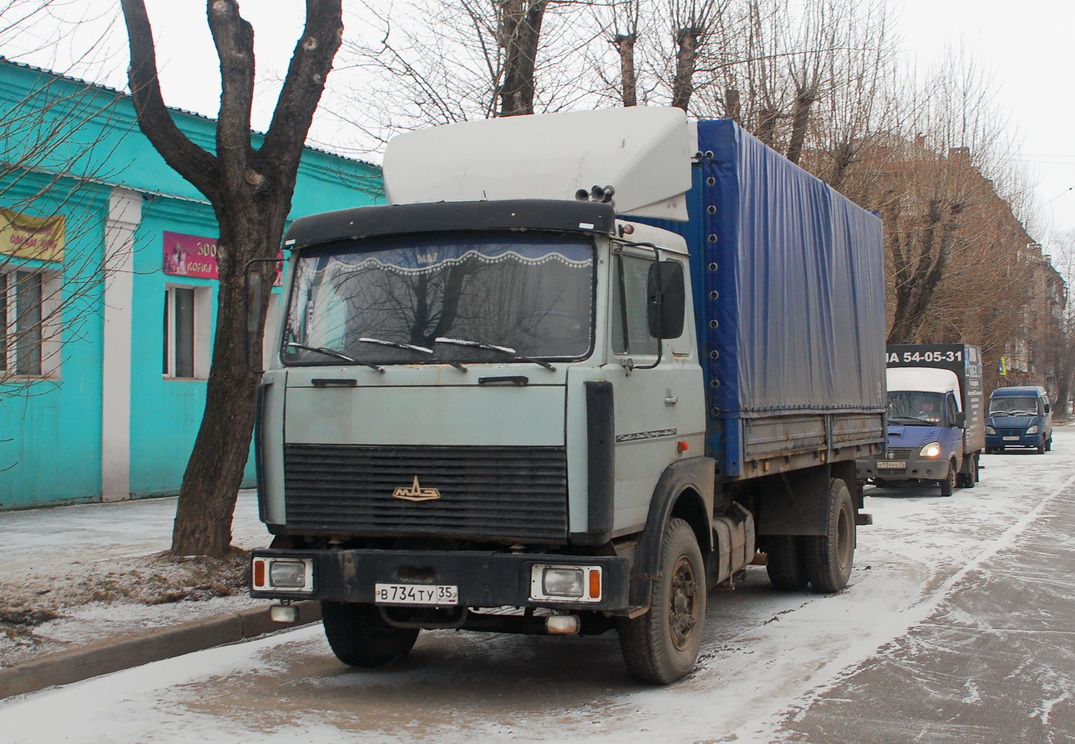 Вологодская область, № В 734 ТУ 35 — МАЗ-53366
