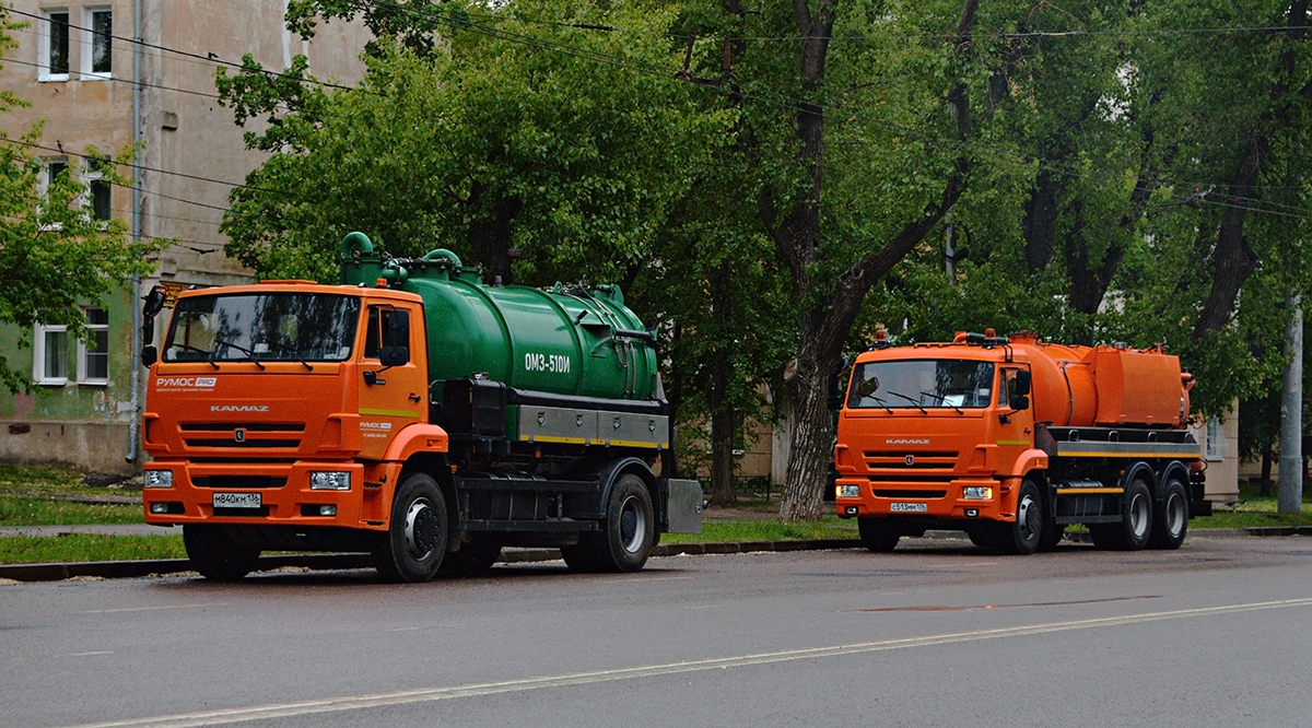 Воронежская область, № М 840 КМ 136 — КамАЗ-53605-A5(48); Воронежская область, № С 513 ММ 136 — КамАЗ-65115-A5(48)