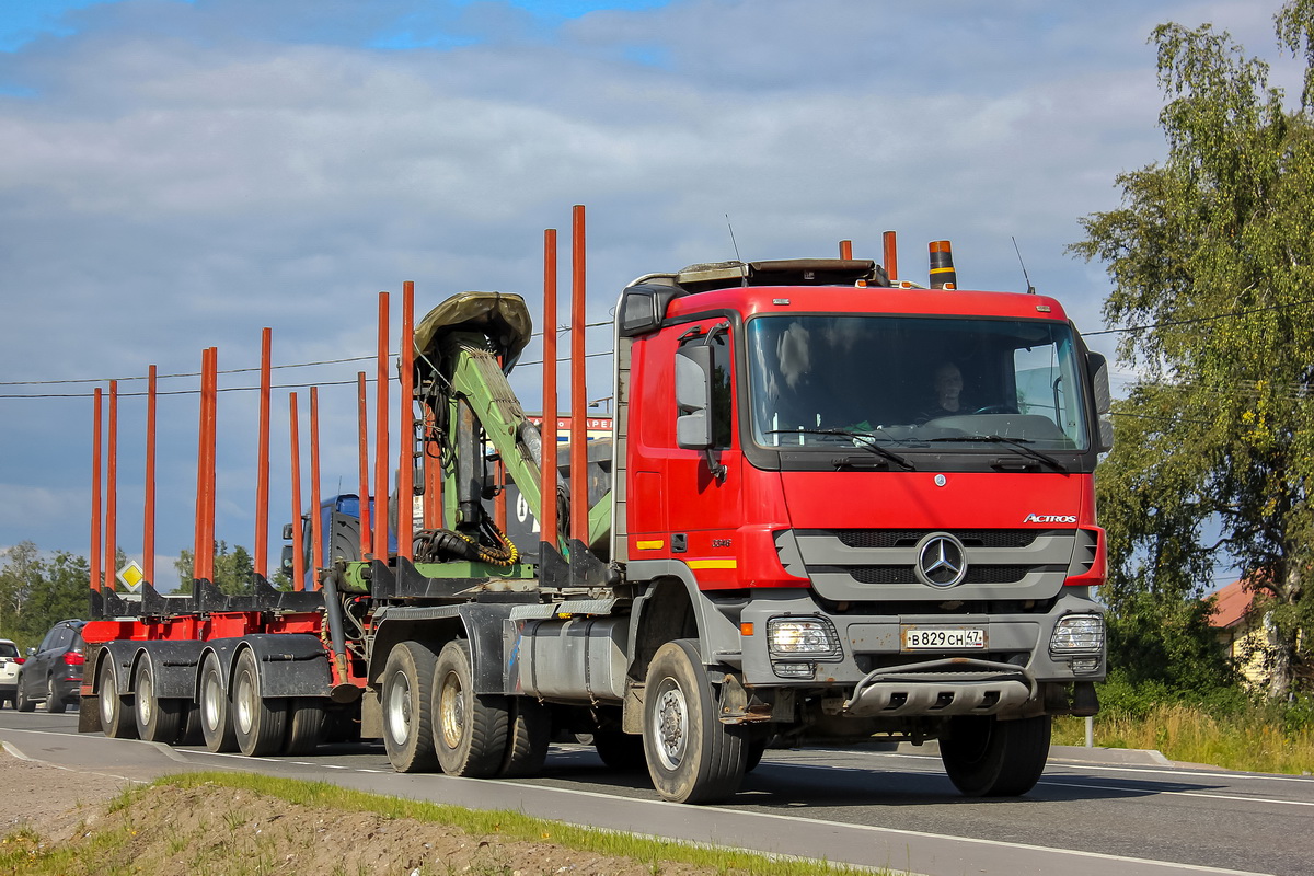 Ленинградская область, № В 829 СН 47 — Mercedes-Benz Actros ('2009) 3346