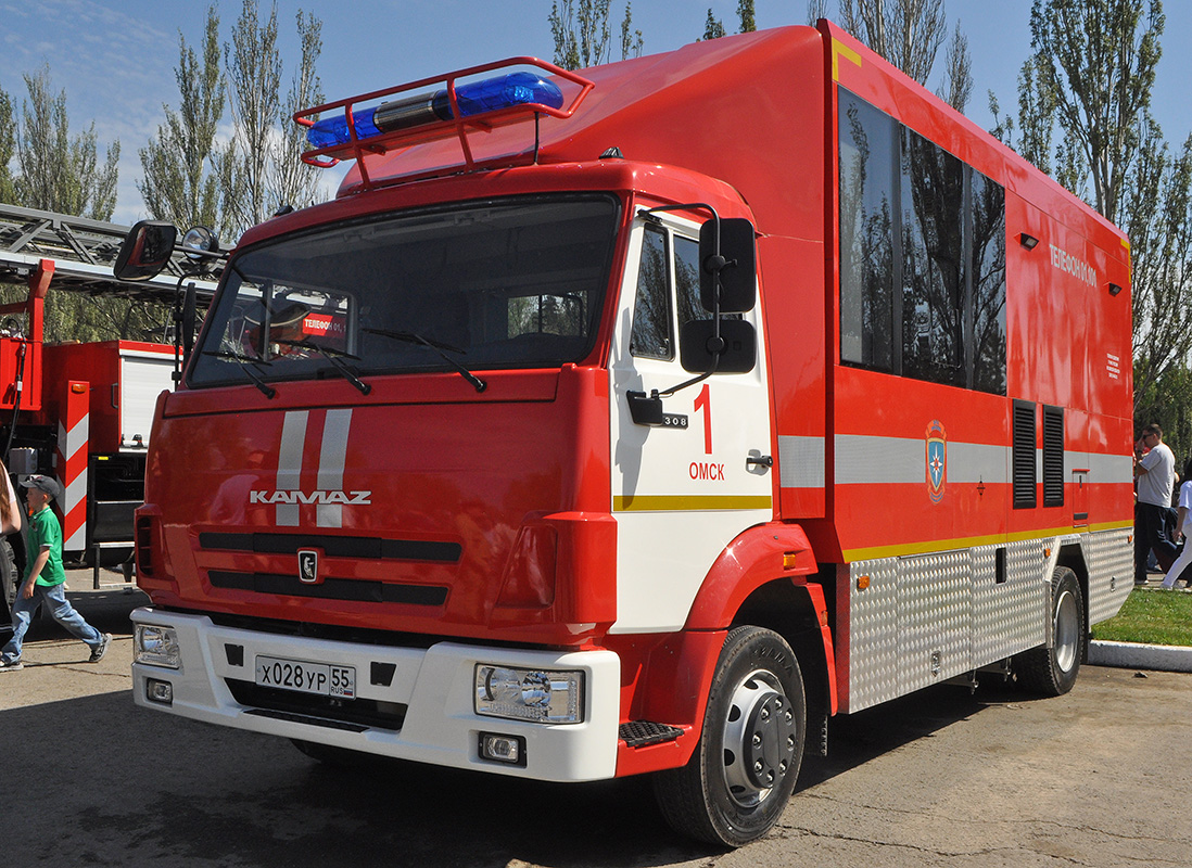 Омская область, № Х 028 УР 55 — КамАЗ-4308-G5(69)