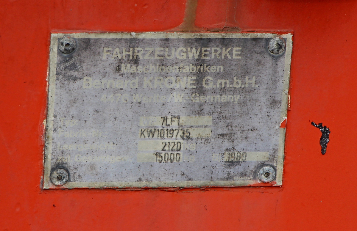 Томская область, № АС 6838 70 — Krone AZW 18/20