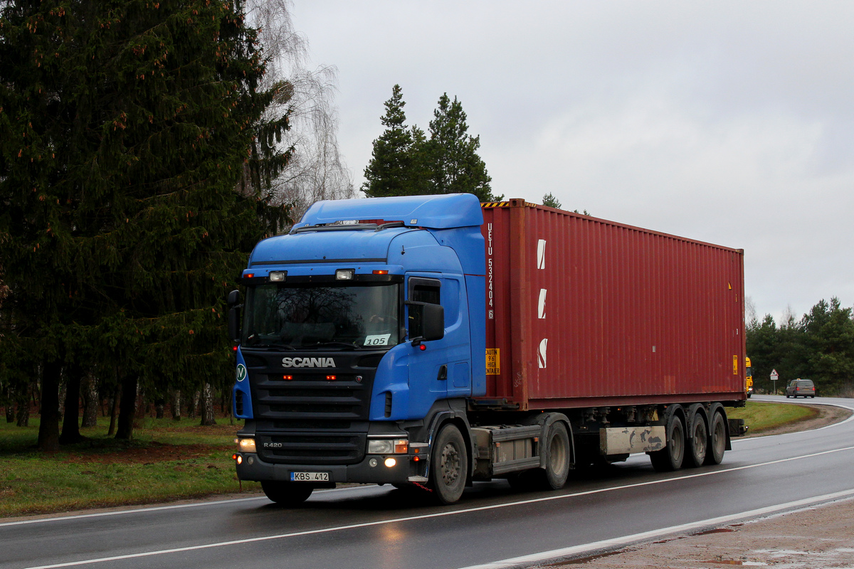 Литва, № KBS 412 — Scania ('2004) R420