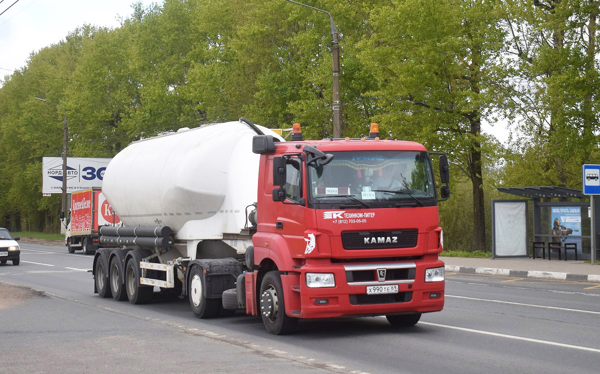 Тверская область, № Х 990 ТЕ 69 — КамАЗ-5490-S5(87)