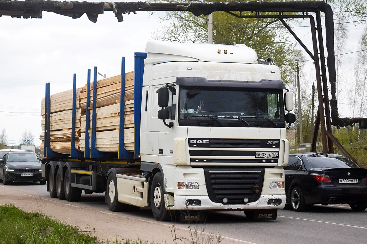 Тверская область, № Н 003 СВ 190 — DAF XF105 FT