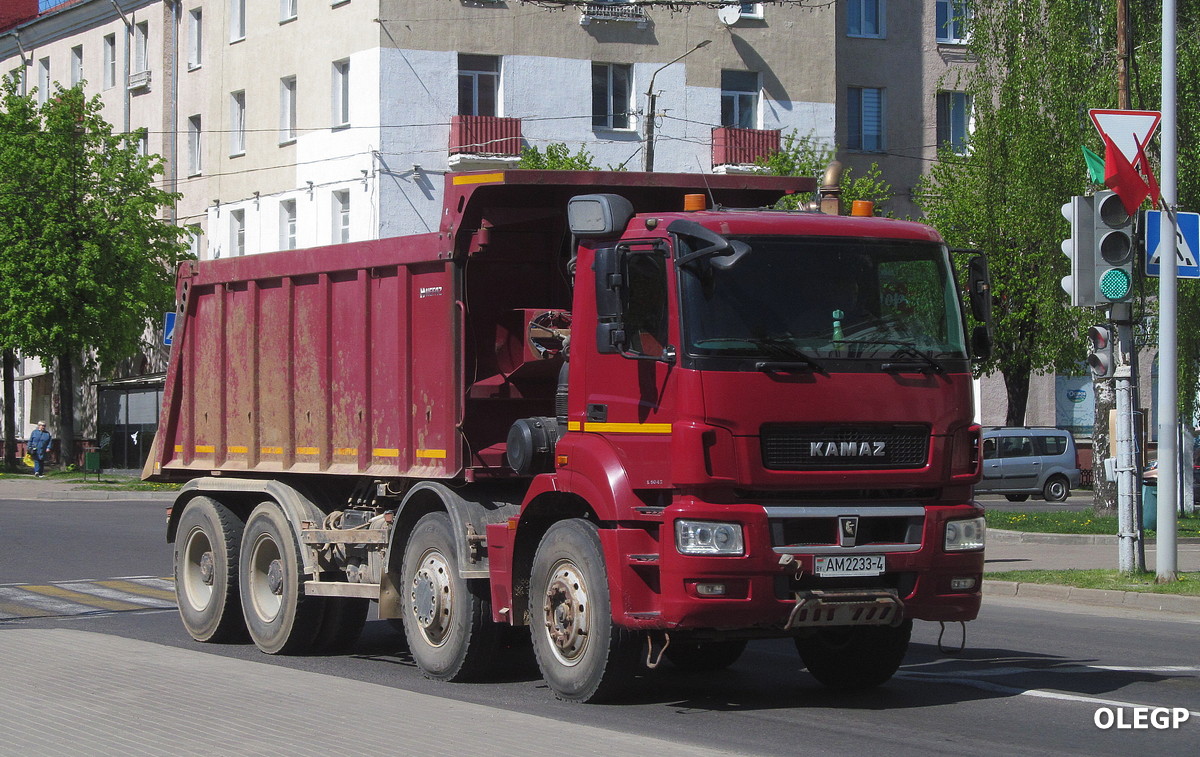 Гродненская область, № АМ 2233-4 — КамАЗ-65801 (общая модель)