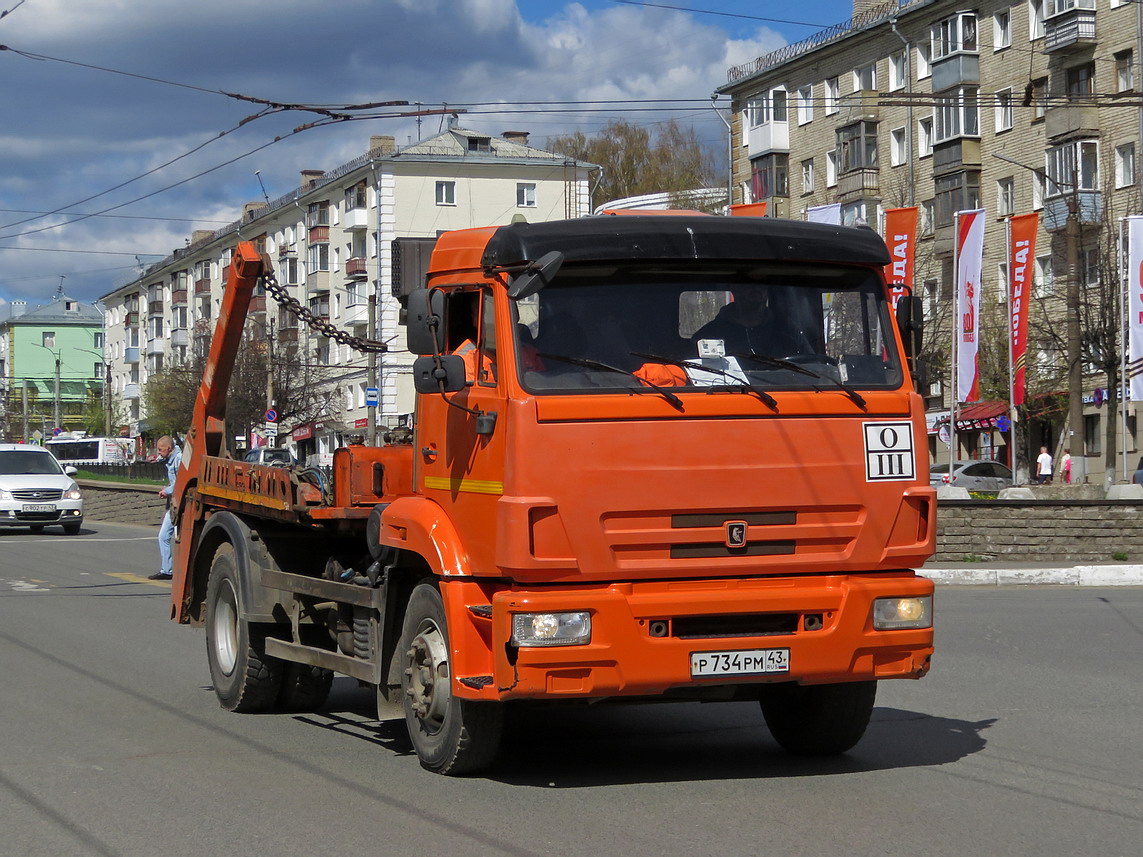 Кировская область, № Р 734 РМ 43 — КамАЗ-43255-G5(69)