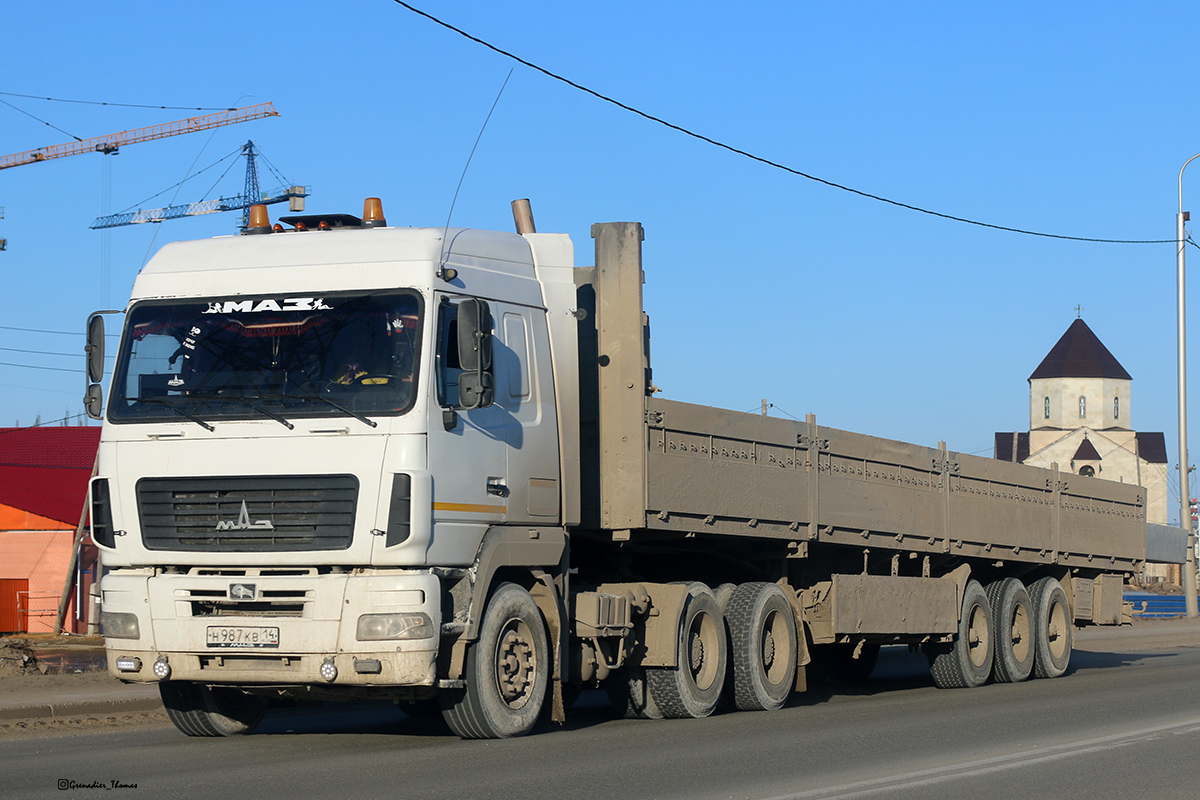 Саха (Якутия), № Н 987 КВ 14 — МАЗ-6430A9