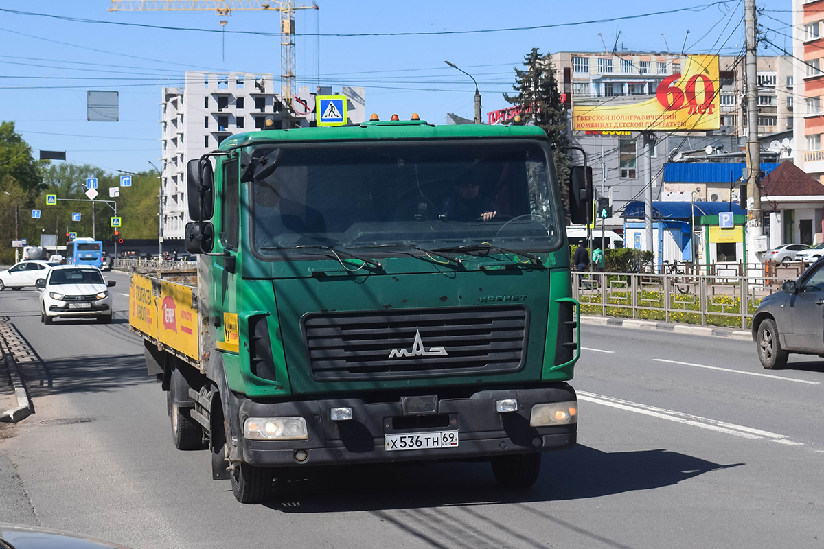 Тверская область, № Х 536 ТН 69 — МАЗ-4371W1