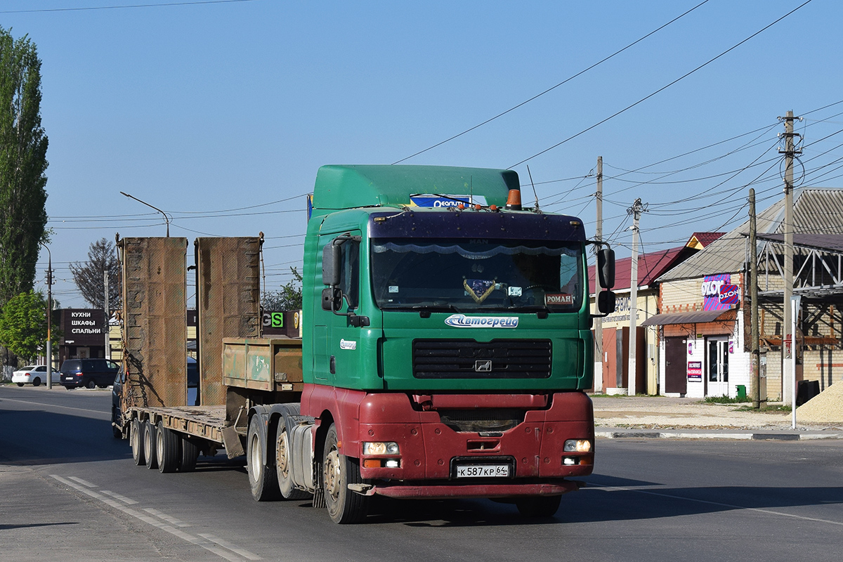 Саратовская область, № К 587 КР 64 — MAN TGA (общая модель)