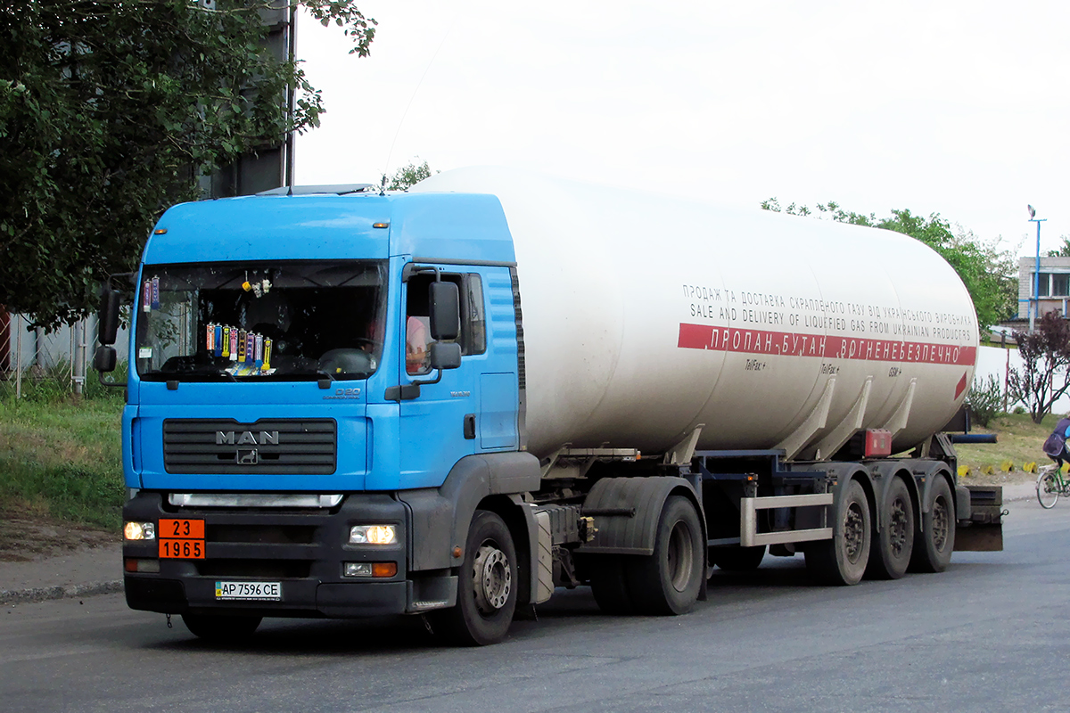 Запорожская область, № АР 7596 СЕ — MAN TGA 18.390