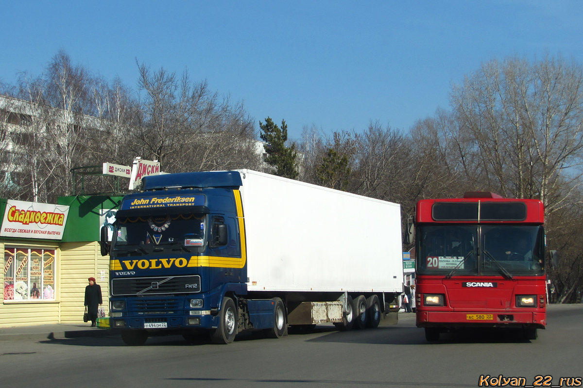 Алтайский край, № У 494 ОМ 22 — Volvo ('1993) FH12.380