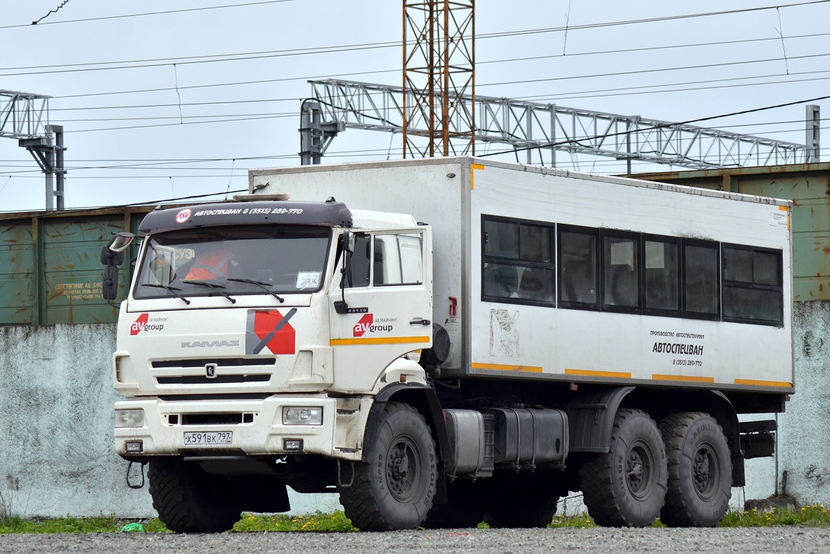 Кемеровская область, № Х 591 ВК 797 — КамАЗ-43118-50