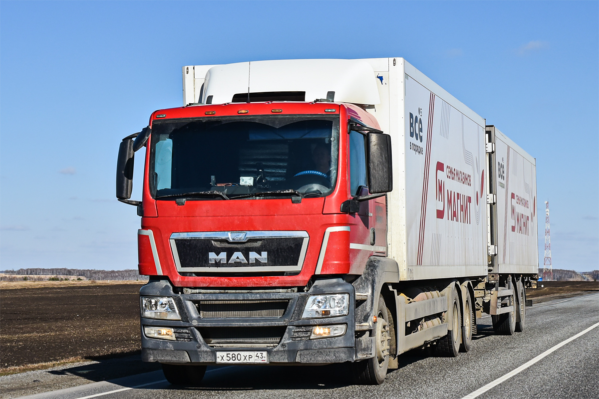 Омская область, № Х 580 ХР 43 — MAN TGS 28.360