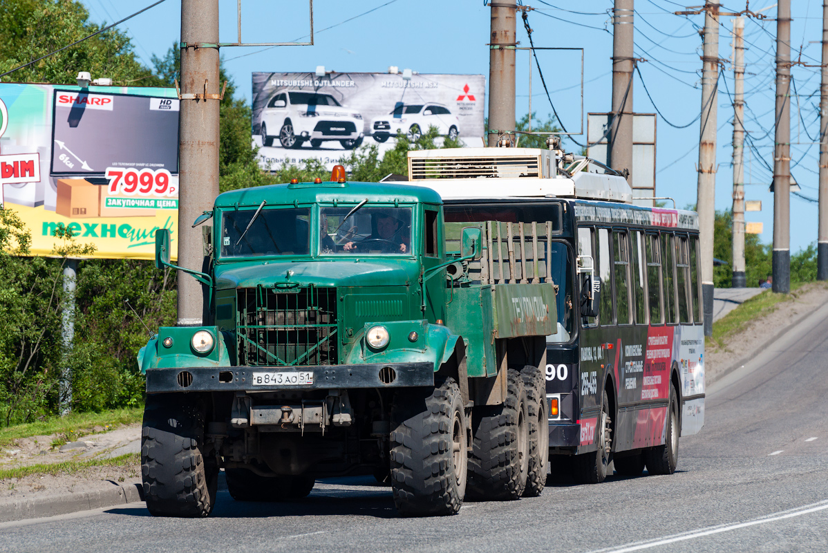 Мурманская область, № В 843 АО 51 — КрАЗ-255Б1