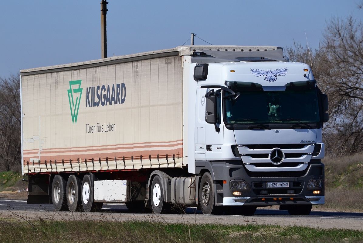Ростовская область, № В 129 РМ 161 — Mercedes-Benz Actros ('2009) 1846
