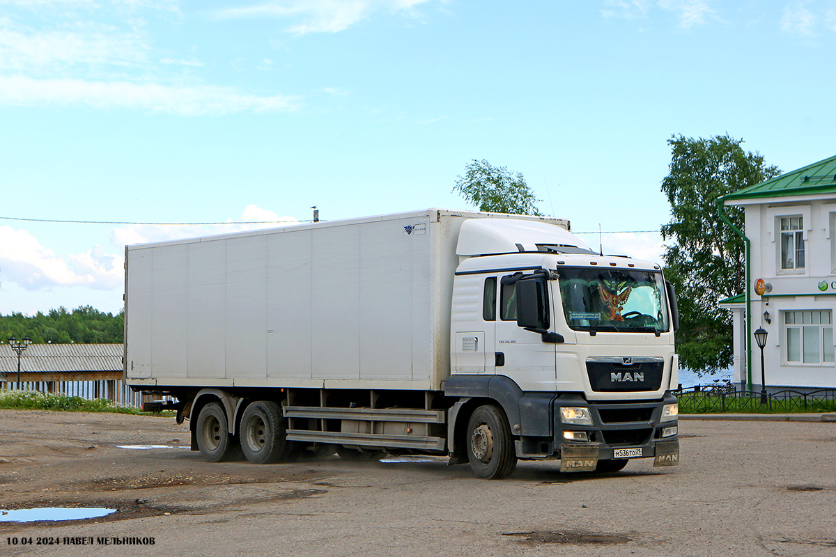 Архангельская область, № М 536 ТО 29 — MAN TGS 28.360