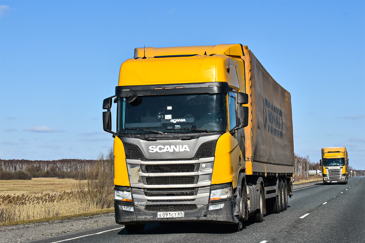 Тверская область, № Е 091 СТ 69 — Scania ('2016) R440