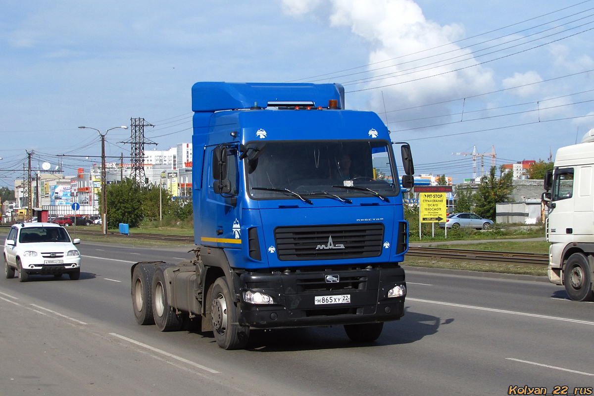 Алтайский край, № Н 865 ХУ 22 — МАЗ-6430B9
