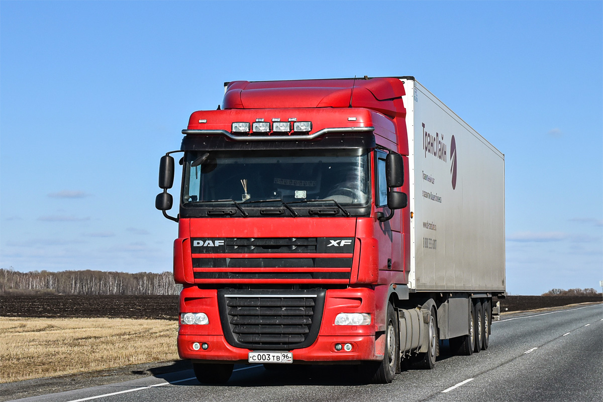 Свердловская область, № С 003 ТВ 96 — DAF XF105 FT