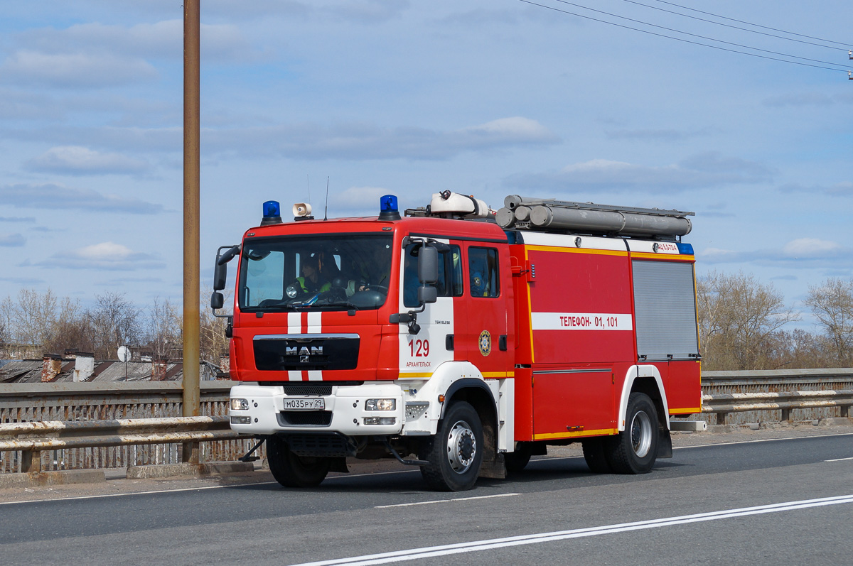 Архангельская область, № 129 — MAN TGM 18.290