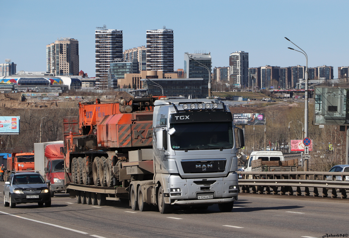 Красноярский край, № А 134 ОЕ 124 — MAN TGX ('2007) 33.540