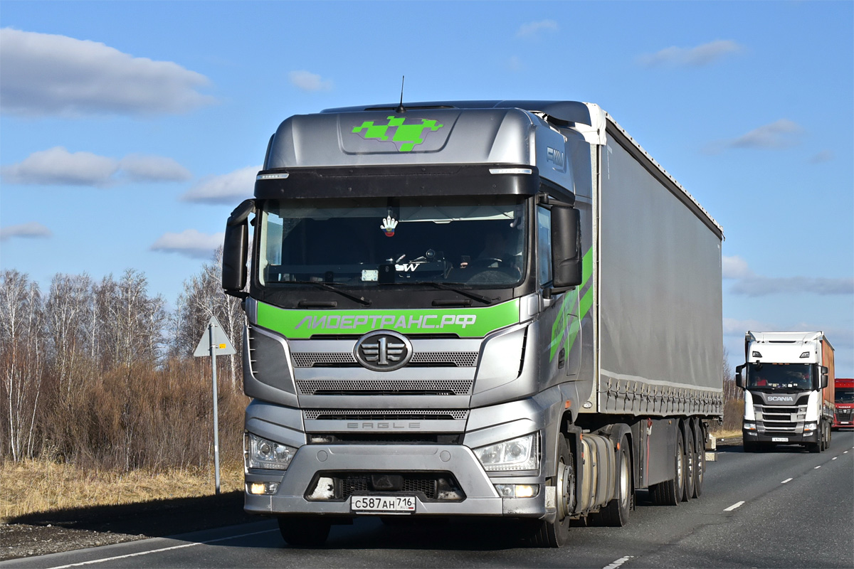 Татарстан, № С 587 АН 716 — FAW J7 Eagle CA4180