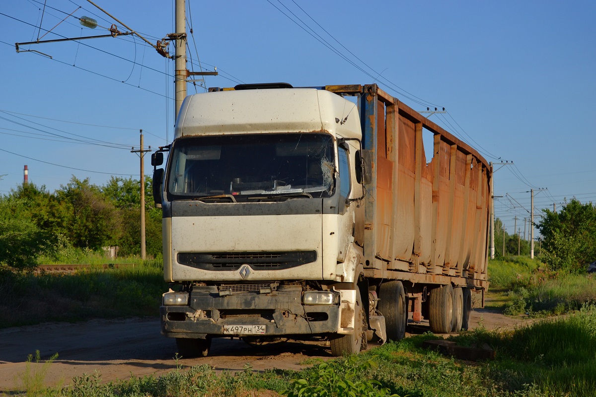 Волгоградская область, № К 497 РН 134 — Renault Premium ('1996)