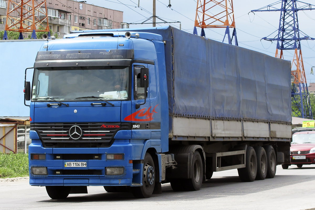 Винницкая область, № АВ 1106 ВН — Mercedes-Benz Actros ('1997) 1843
