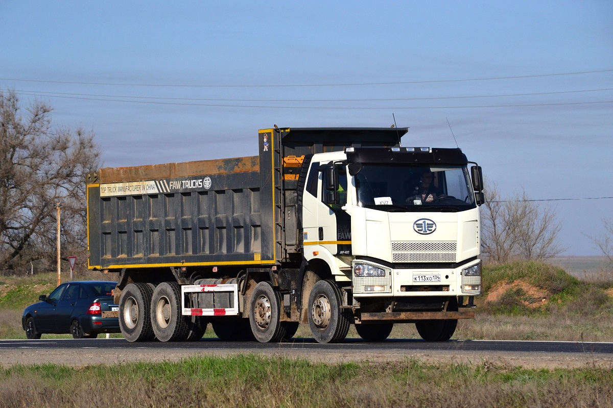 Волгоградская область, № К 113 ХО 134 — FAW J6 CA3310